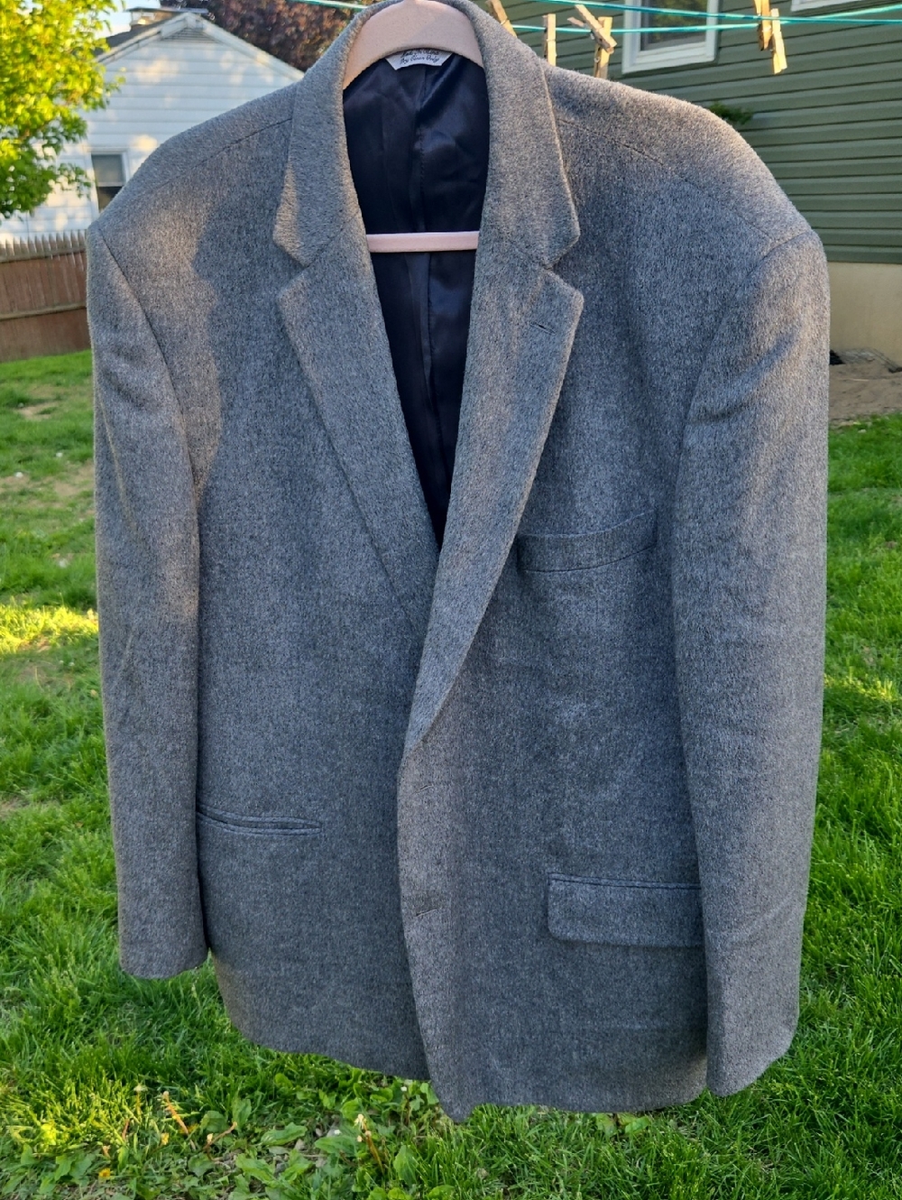 Haspel 100% Camel Hair Blazer 48R Gray Classic Sport Coat